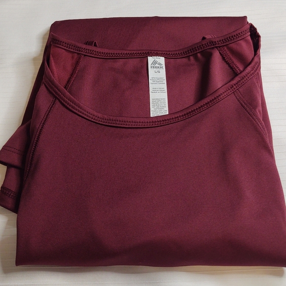 NWT RBX Crop Top Active Burgundy Red Tank Top Size Large - Picture 5 of 6